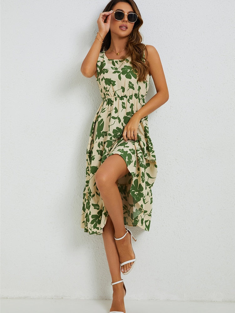 Mila | Floral Midi Dress